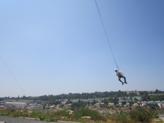 Swinging at Ariel Leadership Park